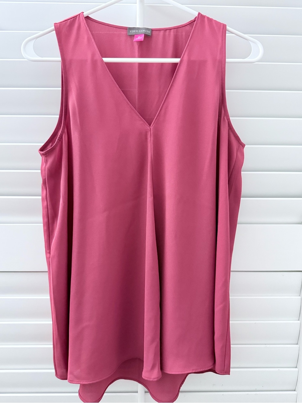 Vince Camuto Rose-Mauve V-Neck Sleeveless Blouson Camisole